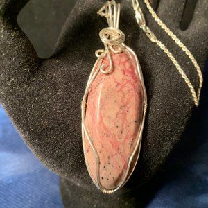Pink Blood Opal Pendant